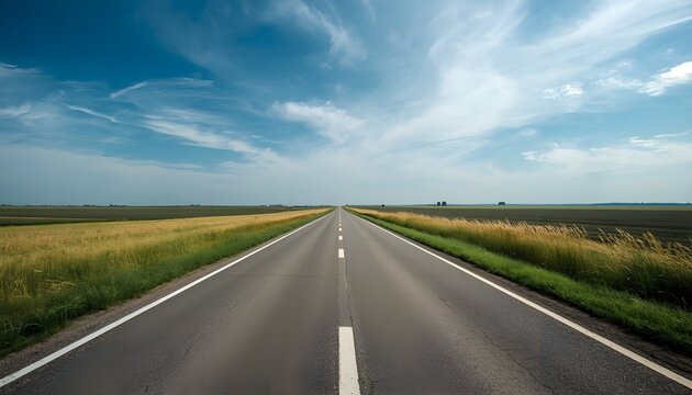 Empty Road Crosswind