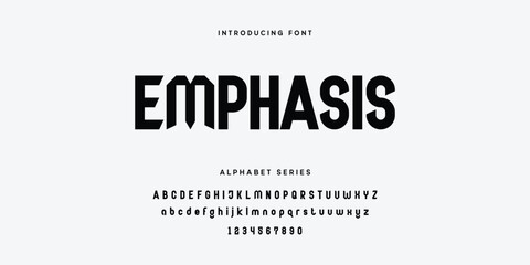 Obraz premium Emphasis Font Alphabet Series Vector
