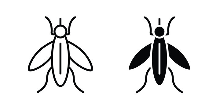 Mosquito icon design, design element set.