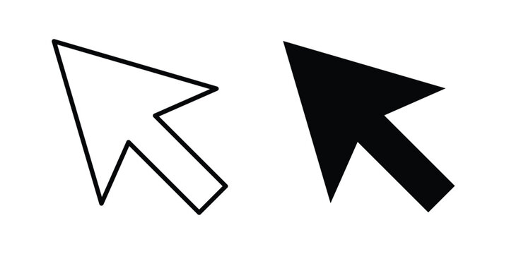 Mouse icon design, design element set.