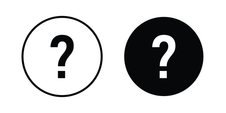 Question icon design, design element set.