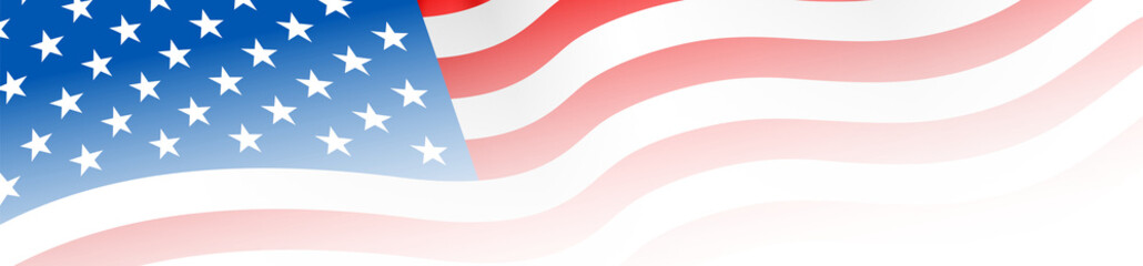 USA flag close up. Wide American flag over transparent background png illustration © tutti_frutti