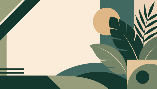 Botanical Wellness Retreat Poster Background