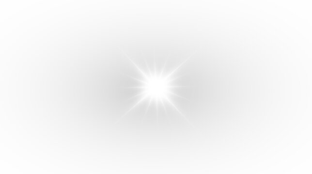 Magical abstract starlight vector with white glow rays sparkle particles lens flare burst energy festive celebration luxury shine transparent background space design element.