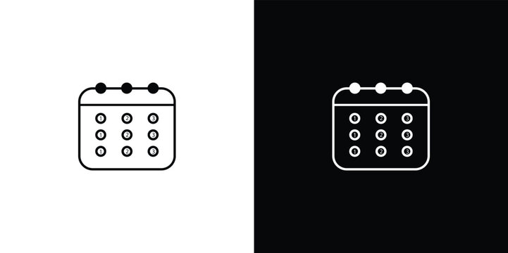 Minimalist of a smartphone with app and home button, isolated on white and black backgrounds mobile phone