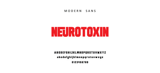 Obraz premium Neurotoxin Modern Sans Font