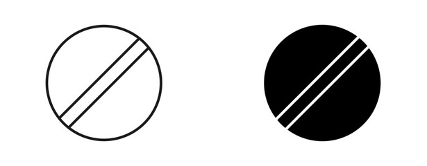 Obraz premium medicine tablet icon editable stroke and fill vector 