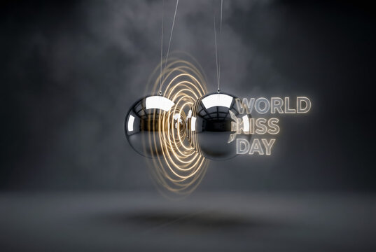 Visual metaphor for connection and celebration of love with glowing concentric circles on dark foggy background.