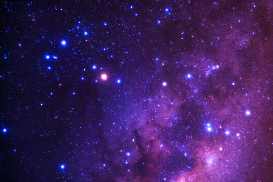 Night sky space background, Starry universe in dark  sky, Milky way galaxy with stardust field in deep universe