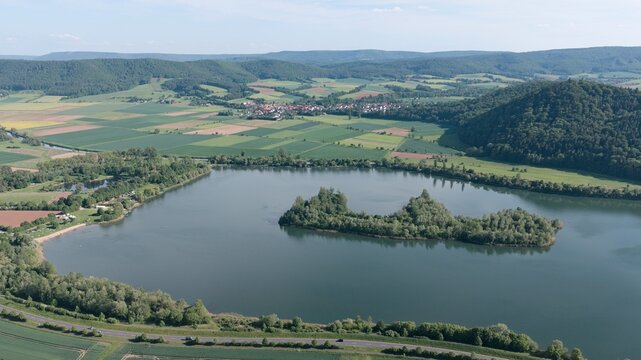 Bei Eschwege. Vogelperspektive. 