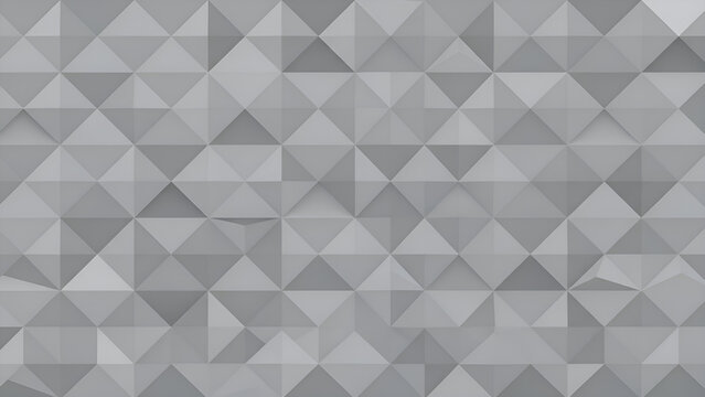 Geometric pattern of gray triangles creates a visually striking mosaic