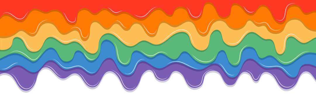 Paint slime splat for drip color vector and stain lgbt rainbow flow. Background drippy orange for design colour blue and pattern abstract texture. Paint isolated art for drip concept green.