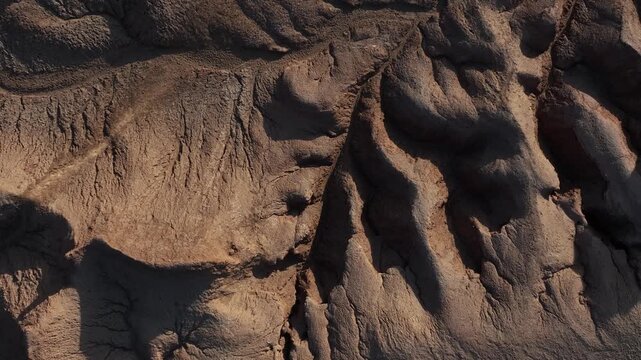 Atacama Desert, Chile. San Pedro de Atacama, Valle de la Luna. Aerial view by drone. 