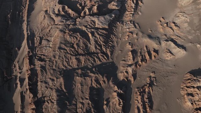 Atacama Desert, Chile. San Pedro de Atacama, Valle de la Luna. Aerial view by drone. 