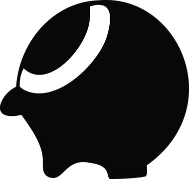 Black silhouette of a thinking person's profile