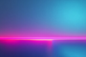Fototapeta premium Neon horizon with gradient colors of pink and blue