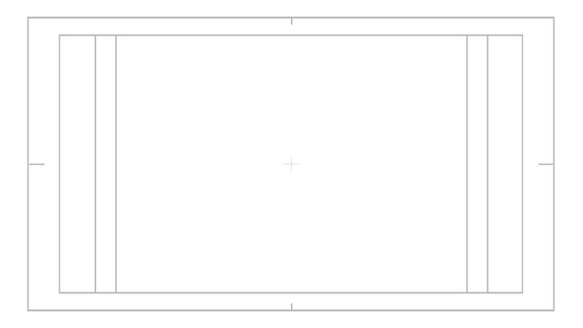Broadcast Safe Area Overlay for Video Editing, Title Safe and Action Safe Guides, Transparent Motion Graphic Frame for YouTube, Television, Streaming and Content Creation