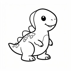 Fototapeta premium Friendly Dinosaur