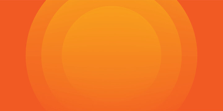 Bright vector background with concentric circles in yellow to orange gradient, radiating from the center like a sunburst for a warm, energetic, and eye-catching effect.