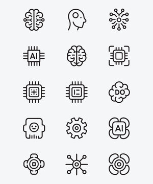 AI Startup Icon Collection