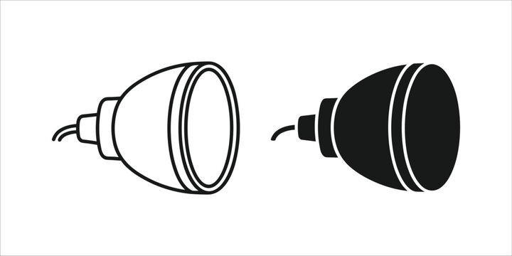 Black and white halogen light bulb capsule comparison
