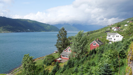 Fototapeta premium Norway, road 13