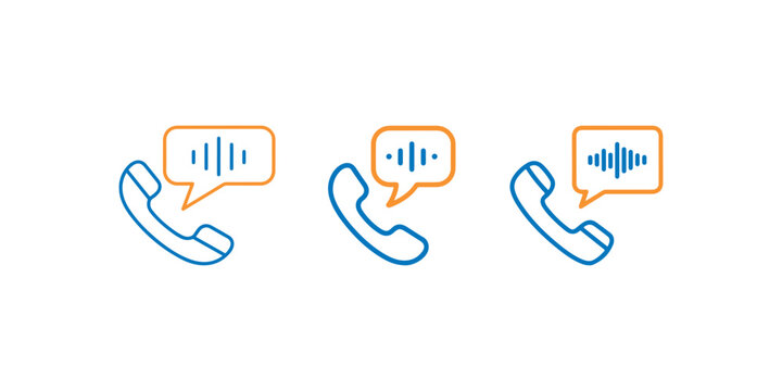 Phone with audio waves vector illustration representing a voice message or recording indicating communication and sound activity.