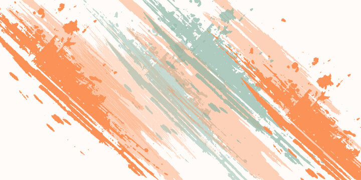 Brushed Painted Abstract Background. Brush stroked painting. Strokes of paint. 2D Illustration.