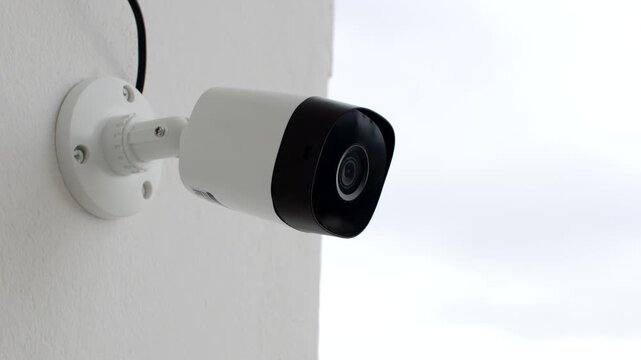 Reinforced home surveillance: CCTV camera discreetly installed on the balcony, ensuring 24/7 security. CFTV