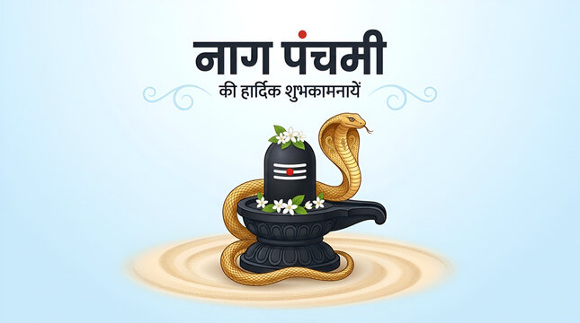 Hindu festival Nag Panchami vector