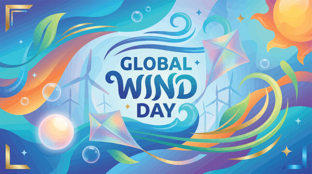 Global Wind Day Illustration