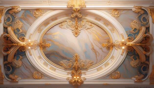 baroque barocco ornate marble ceiling non linear reformation design elaborate ceiling with intricate accents depicting classic elegance and architectural beauty