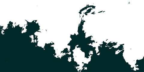 Abstract grunge ink splat background with Europe world map illustration showing countries borders continents and geography design © Tanvir
