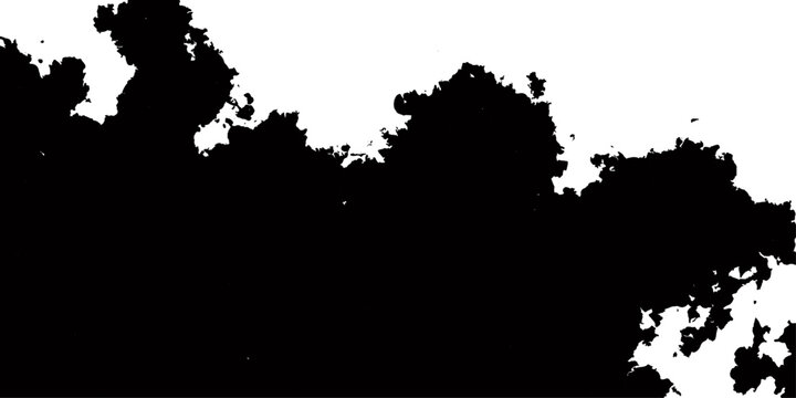 Abstract Grunge Vector Background with Tree Silhouette and Ink Splash Design