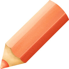Obraz premium Peach Colored Pencil Illustration