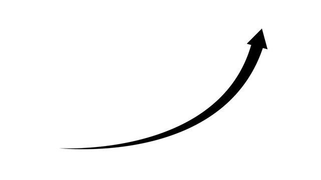 arrow rising transparent channel.