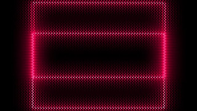 A digital interface with a red glowing rectangular frame and a horizontal line in the center