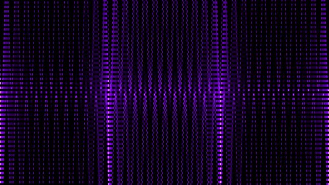 Purple wavy lines pulsate and shift across a dark background