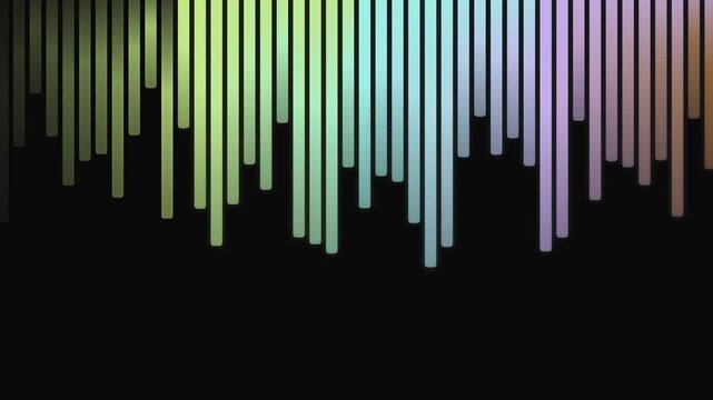 colorful sound wave, equalizer bars, multicolored spectrum