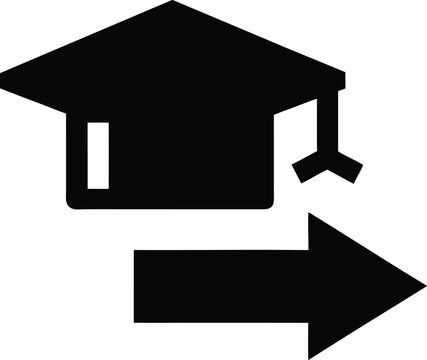 icon school dropout vector illustration on transparent background