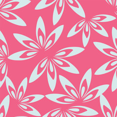 Fototapeta premium Vector flower seamless pattern element. Elegant texture for backgrounds. Classical luxury old fashioned floral ornament, seamless texture for wallpapers, textile, wrapping