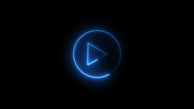 NEON play icon,