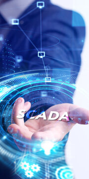 System Supervisory Control And Data Acquisition technology concept. SCADA.