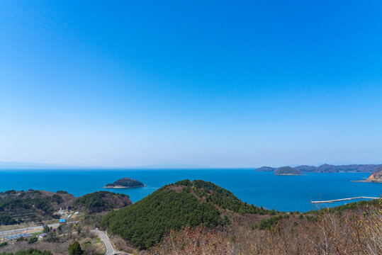 浅虫温泉のむつ湾展望所からみた陸奥湾01
