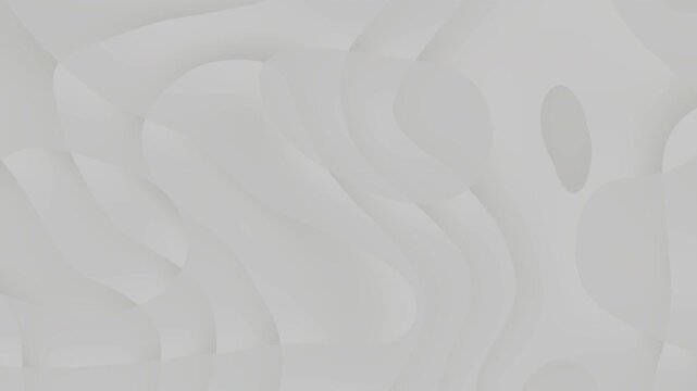 Soft gray abstract wavy relief smooth plastic texture organic flowing light shapes suitable for design backgrounds, packaging, and digital art.
