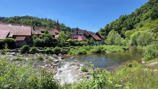 Altstadt, Schiltach im Kinzigtal, Schwarzwald, Deutschland 