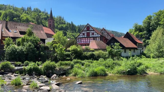 Altstadt, Schiltach im Kinzigtal, Schwarzwald, Deutschland 