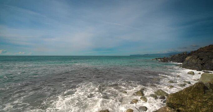  Landscape on the promenade in Varazze.