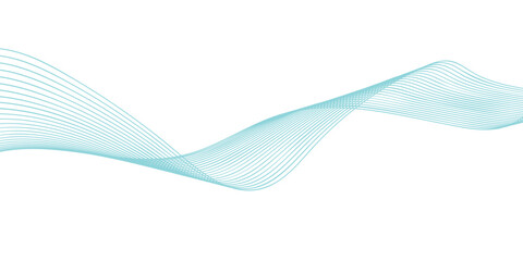 Fototapeta premium Abstract Blue Wave Background with Flowing Lines Design