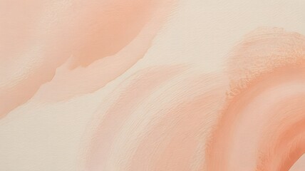 Fototapeta premium Peach watercolor wash with blended tones and soft edges abstract background texture pink
